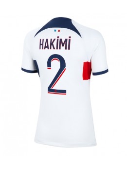 Paris Saint-Germain Achraf Hakimi #2 Auswärtstrikot für Frauen 2023-24 Kurzarm